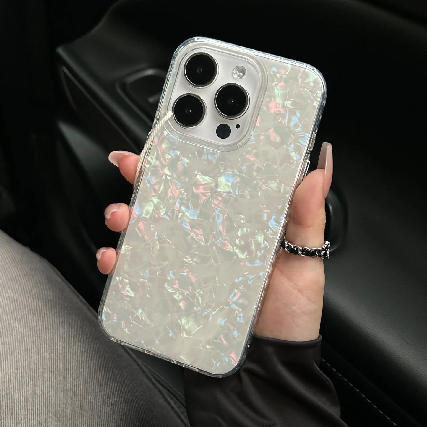 Glitter Shell Pattern Phone Case For iPhone Soft Shockproof Cover