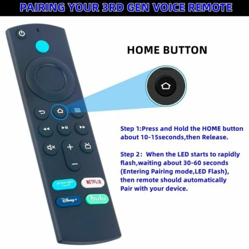 ABS Remote Control Television For Fire TV Stick Lite BT Voice Remote Third Generation