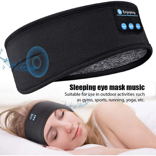 Bluetooth Earphones Sports Sleeping Headband Elastic Wireless Music Eye Mask