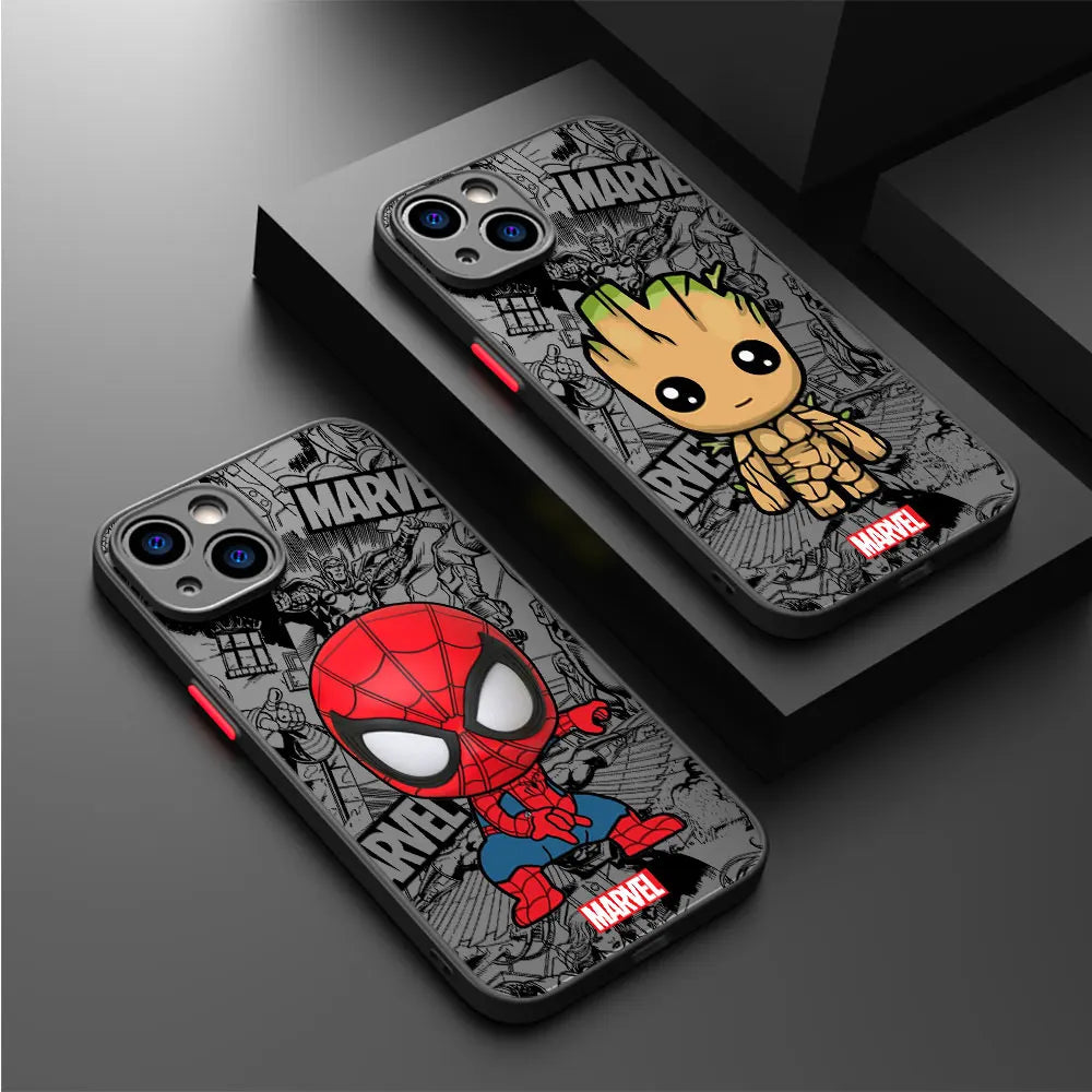 Cartoon Marvel Case for iPhone Shockproof Cover