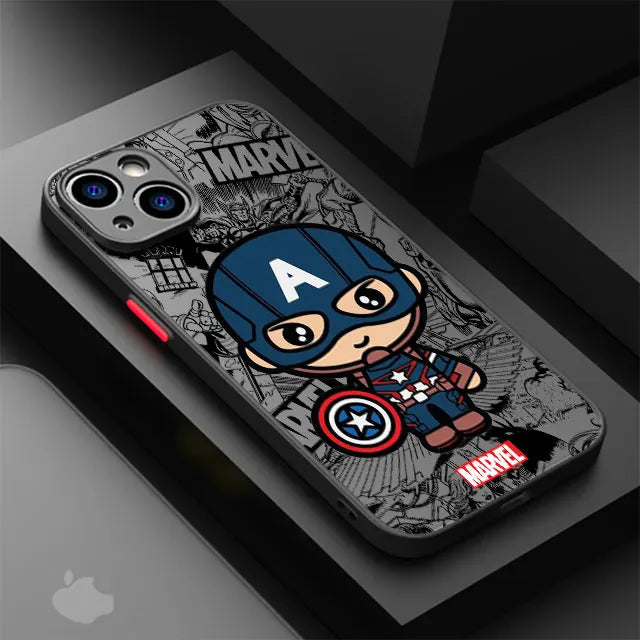 Cartoon Marvel Case for iPhone Shockproof Cover