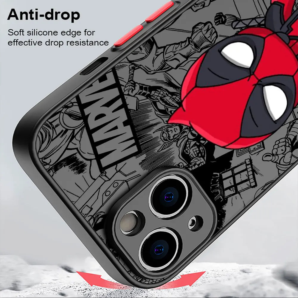 Cartoon Marvel Case for iPhone Shockproof Cover