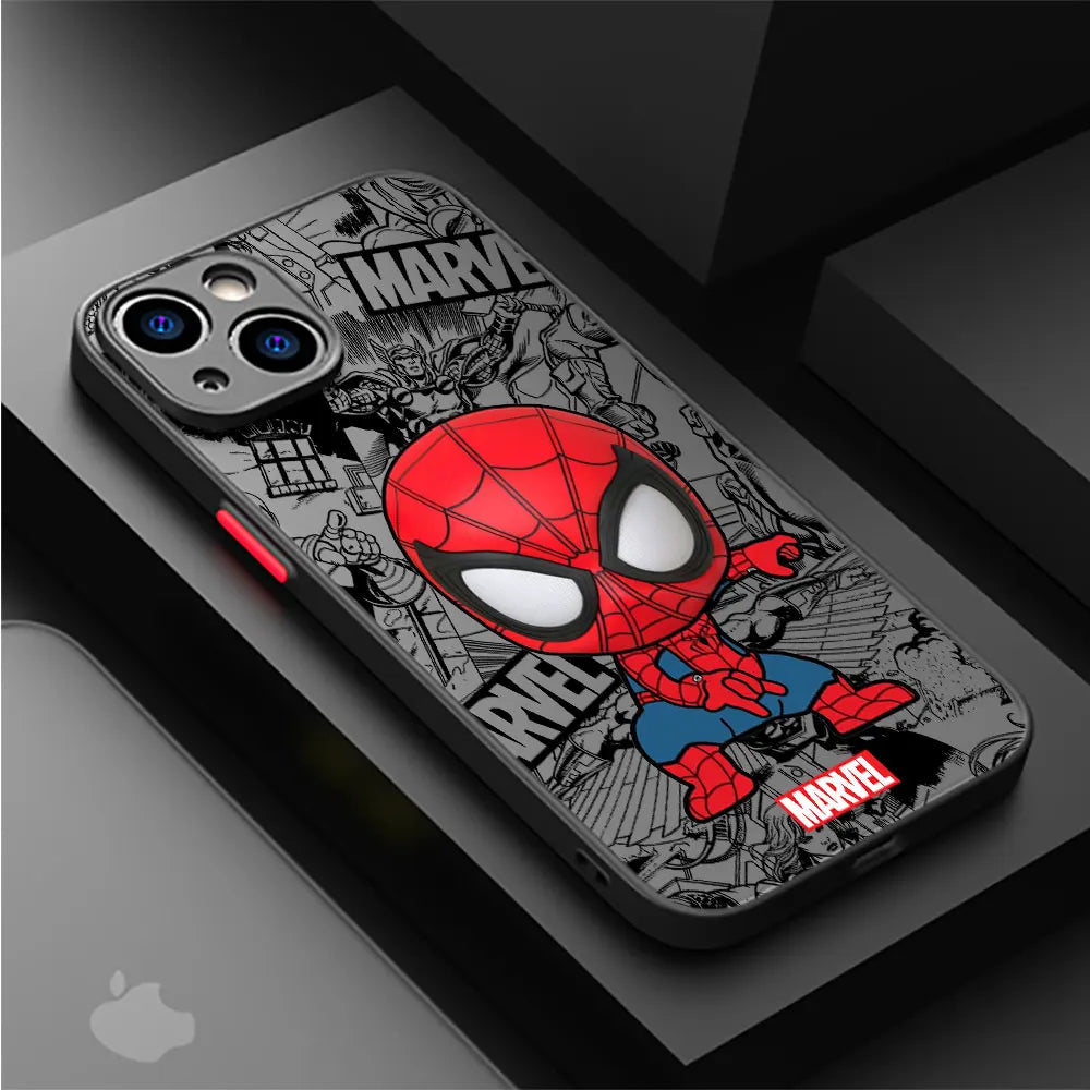 Cartoon Marvel Case for iPhone Shockproof Cover