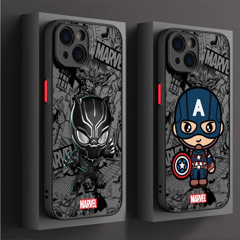 Cartoon Marvel Case for iPhone Shockproof Cover