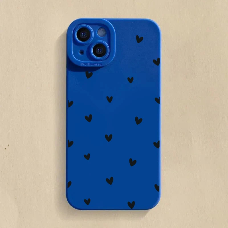 Love Heart Phone Case For iPhone Shockproof Silicone Soft Cover