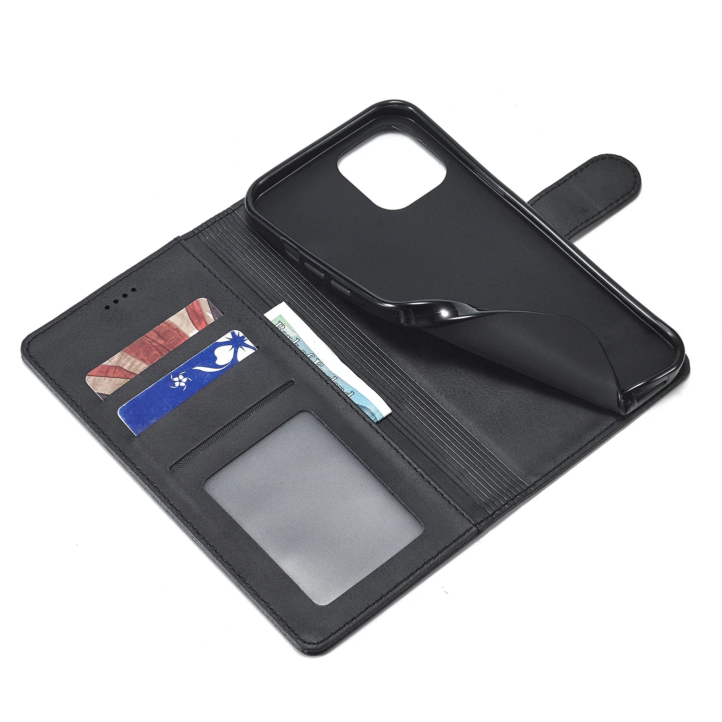 Flip Leather Wallet Case For iPhone Card Slot Wallet Phone Cover